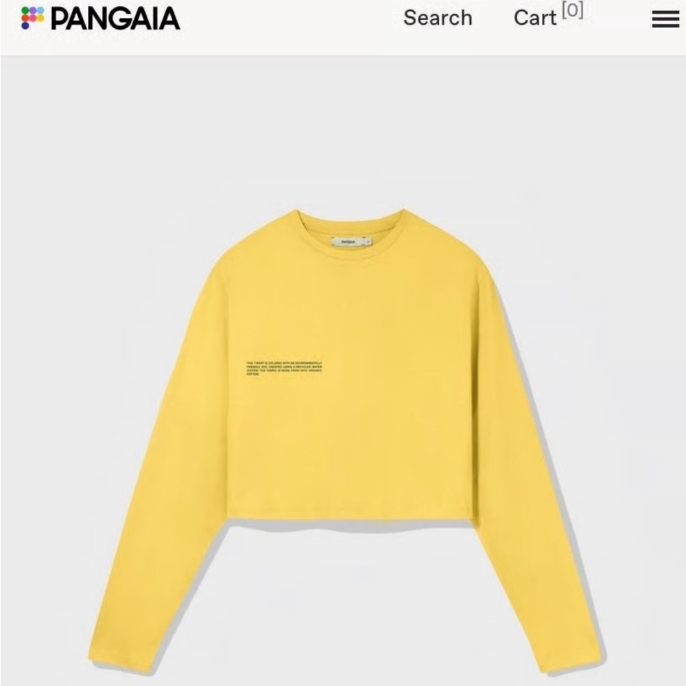 Pangaia Women's Bright Yellow Crew Neck Sweater